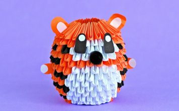 Origami kunstwerk Origami kunst