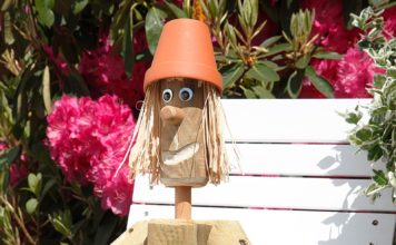Tuinvrouwtje tuinvrouw hout