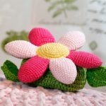 gehaakte bloem kado