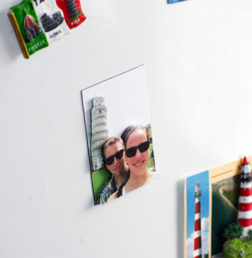 Zelfgemaakte 3D vakantie koelkastmagneet