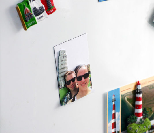 Zelfgemaakte 3D vakantie koelkastmagneet