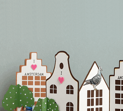 In Holland staat een huis grachtenpand