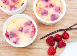 Frambozen crème brûlée