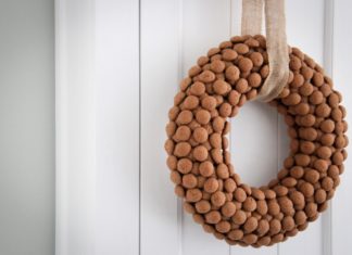 Pepernoten krans voor Sinterklaas!