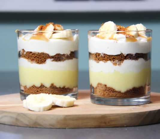 Lekker toetje: Banoffee in een glaasje