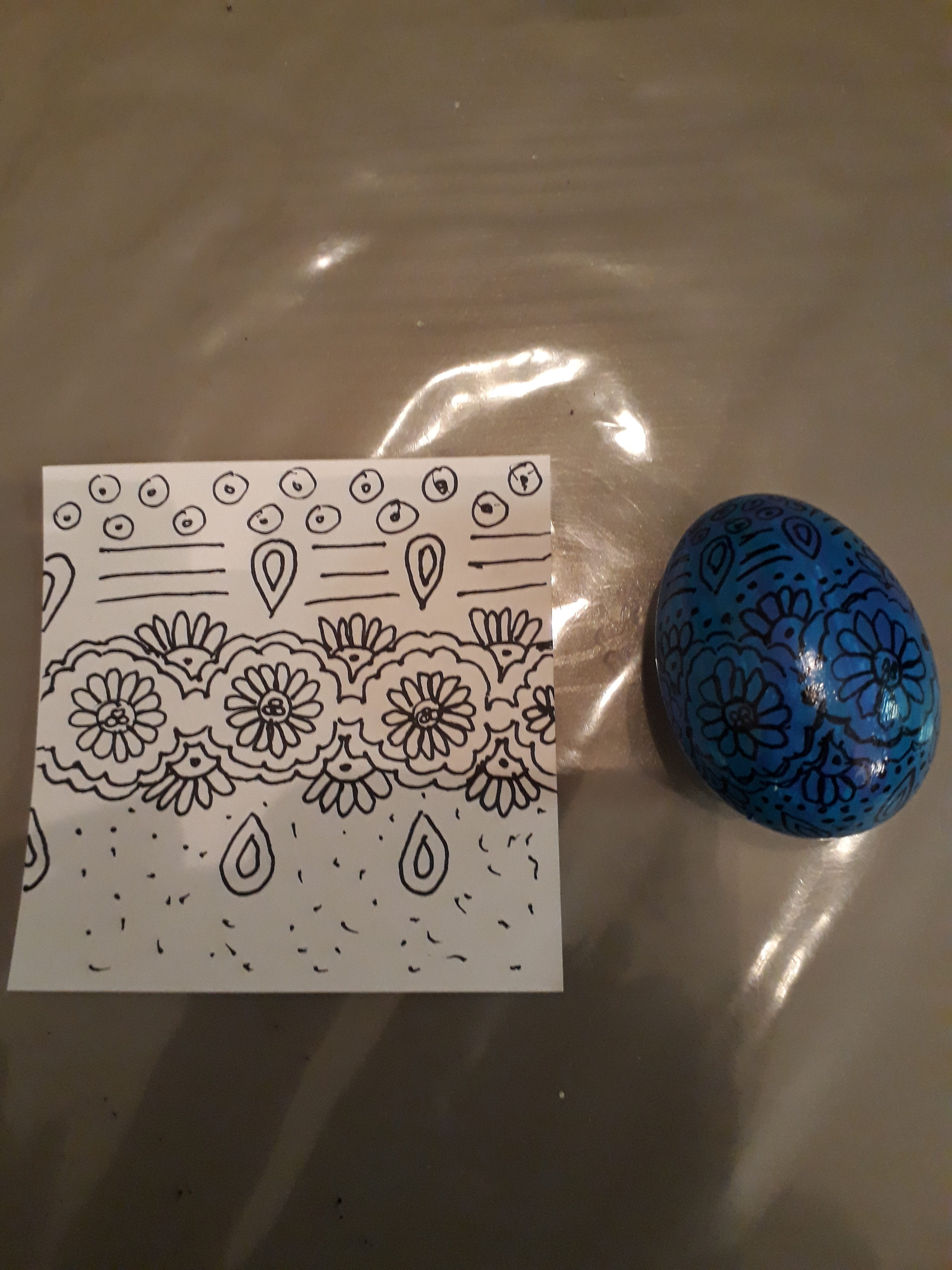 zen-art op een ei