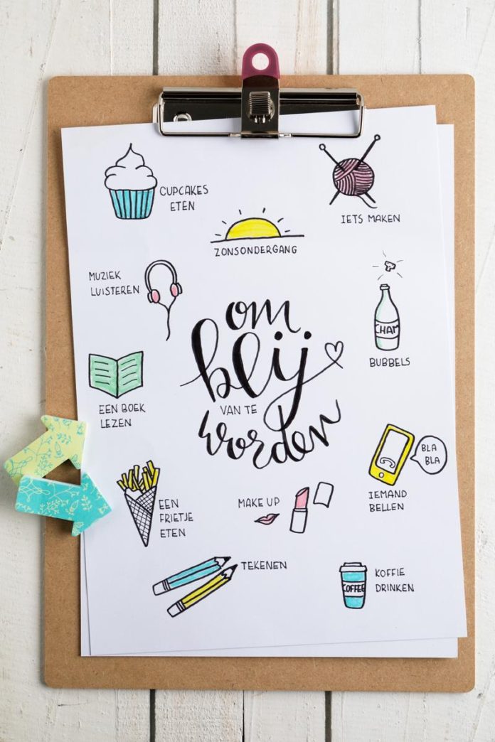 quote met kleine illustraties