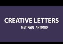 Paul Antonio kalligrafeert ‘Creative Letters’