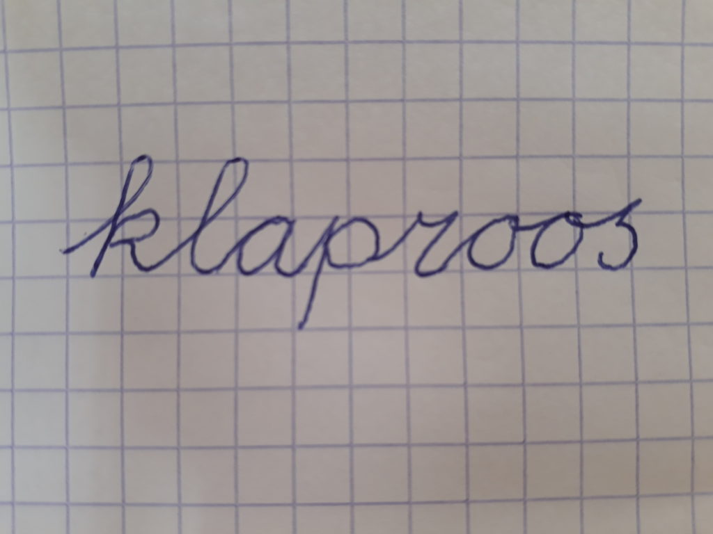 klaproos kaart