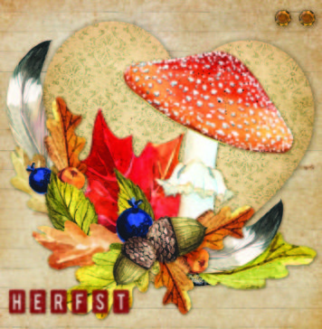 Herfstkaart van stansen herfstkaart