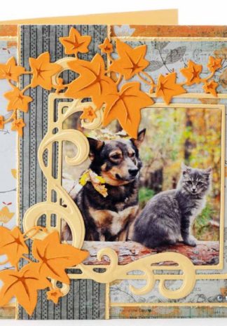 Herfstkaarten met dieren