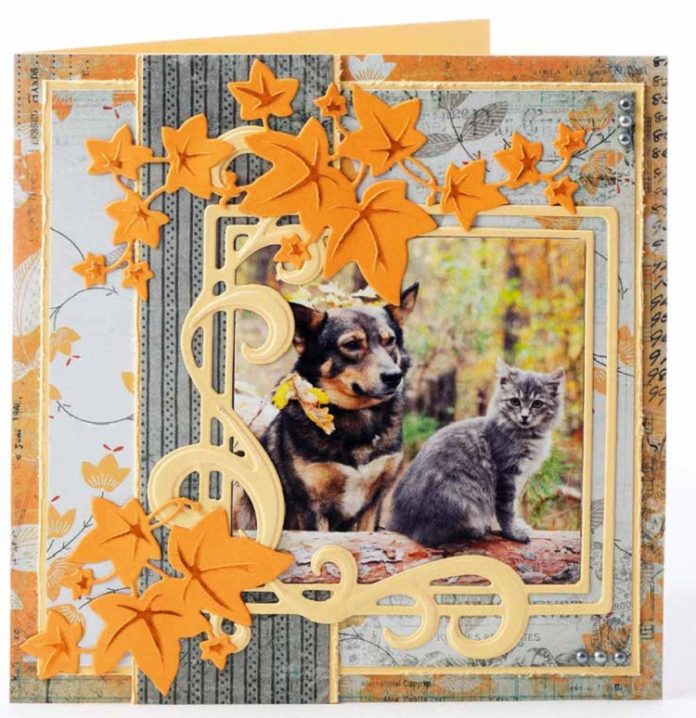 Herfstkaarten met dieren