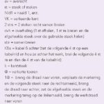 veel gebruikte termen in breien