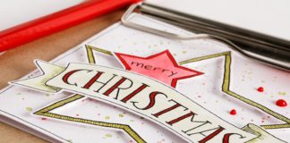 Sjabloon Ster voor wenskaarten Ster Kerst