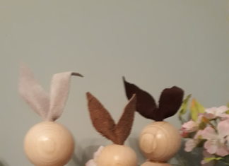 Haasjes van houten kralen Haasjes van houten kralen