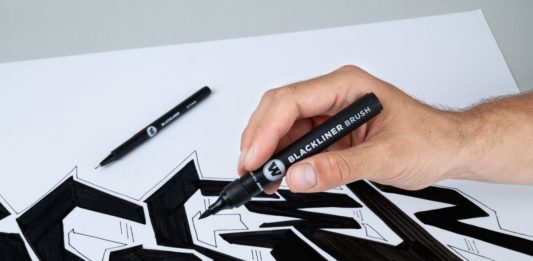 Molotow Blackliner Brush Marker