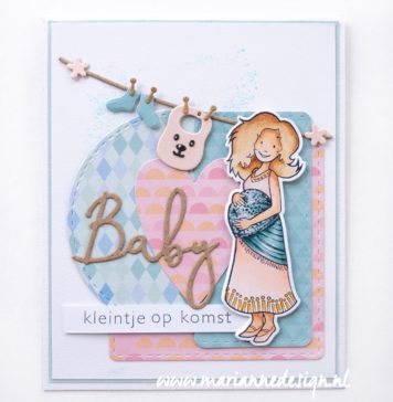 Gestempelde plaatjes uitstansen met Marianne Design