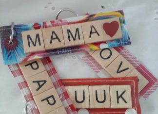 Scrabble sleutelhanger scrabble sleutelhanger