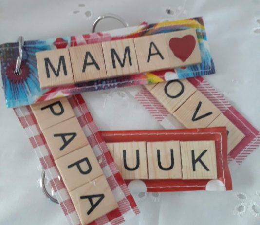 Scrabble sleutelhanger scrabble sleutelhanger