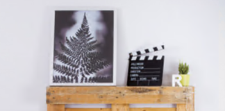 Pallet als DIY workspace