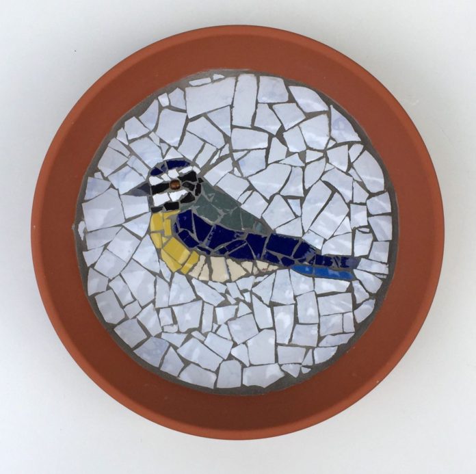 Vogelschaaltje Mozaïek