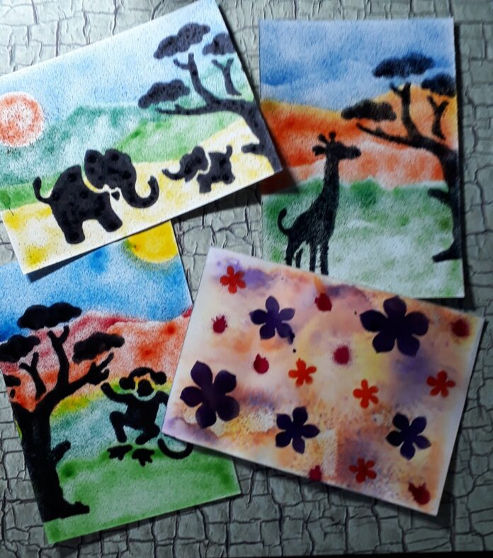 spelen met de airbrush pen