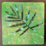 gelli print blad groentint-7