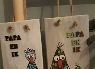 Een wandhanger voor vaderdag tekenen