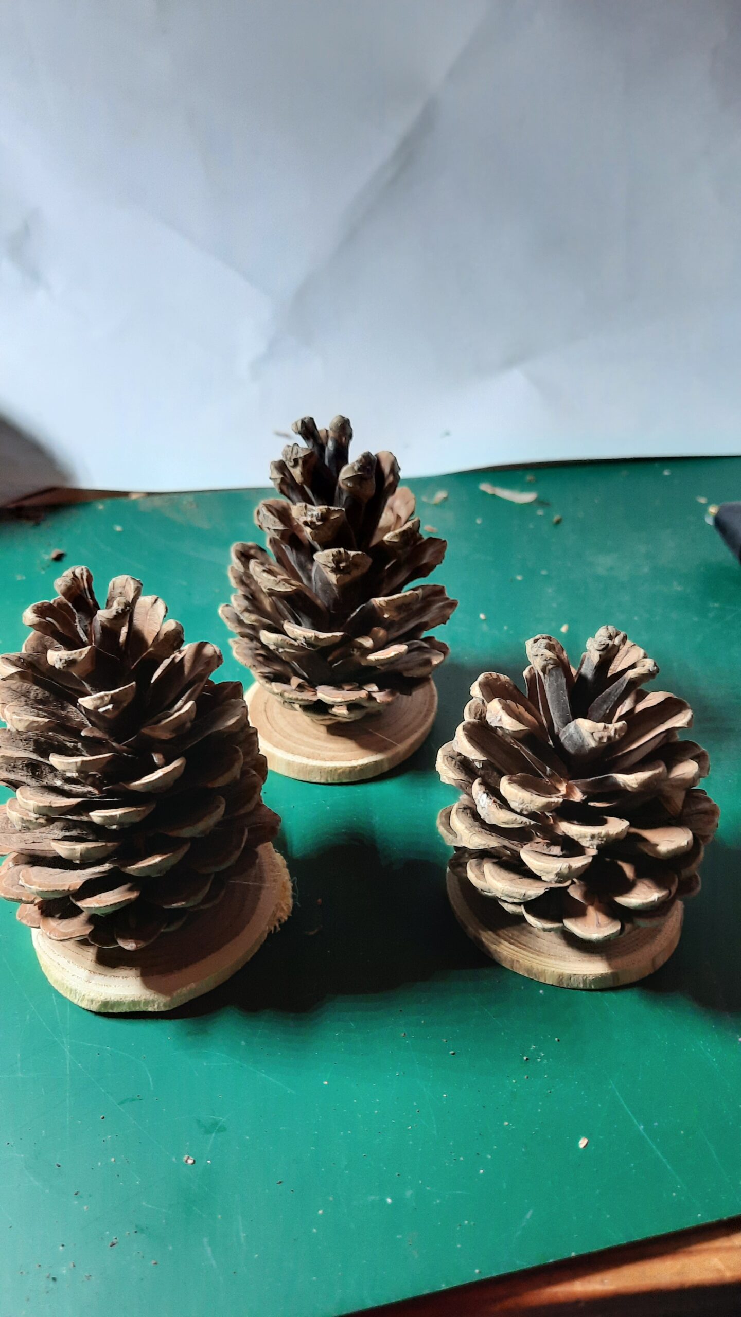 Dennenappel als kerstboom