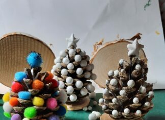 Dennenappel als kerstboom dennenappel als kerstboom