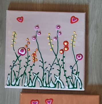 Blobpainten voor moederdag
