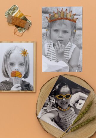 borduren op foto`s