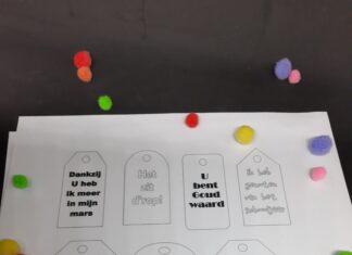 Meester-juf bedank labels meester-juf bedank labels