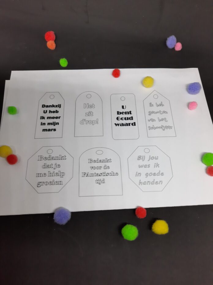 meester-juf bedank labels