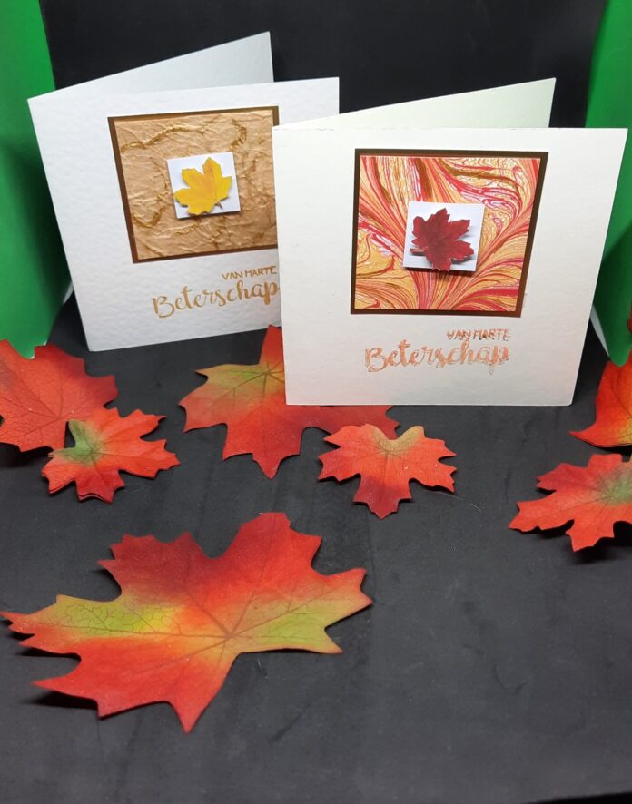 kaart met herfsttint