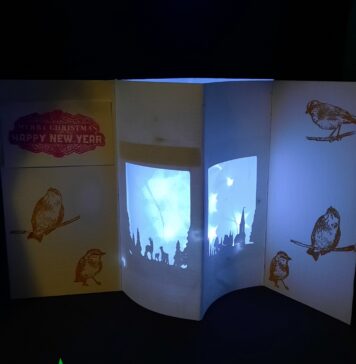 Kerstkaart met 3D folie kerstkaart met 3D folie