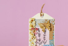 Creatief met bloemen mix en match label mijn hobbykaart xl 112 bloemen