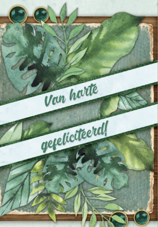 botanische verjaardagskaart mijn hobbykaart xl 113