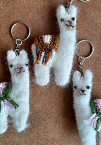 alpaca sleutelhangers vilten