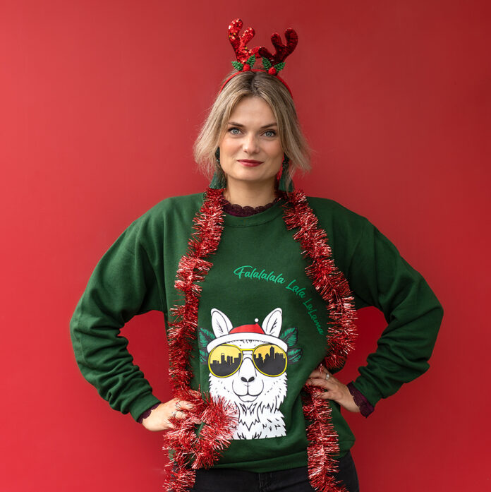 foute kersttrui snijplot