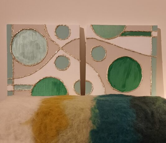 Abstract duo canvas