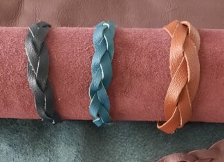 Armband vlechten van leer