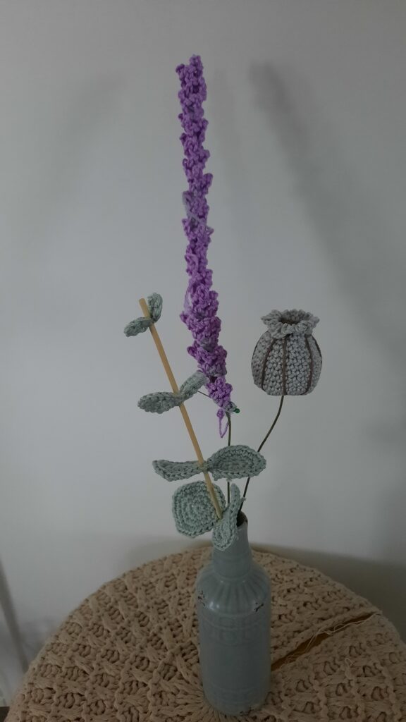 bloemen haken 2 - dahlia en lange lavendel