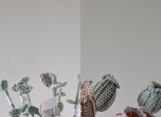 Bloemen haken Eucalyptus en Zaaddoos