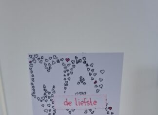 Moederdagkaart met hartjes moederdagkaart met hartjes