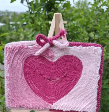 Oefenen met canvas en wolletjes