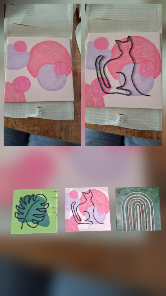 schilderen met waxdraad