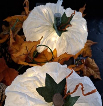 Pompoen van bakpapier pompoenen van bakpapier